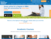 Tablet Screenshot of onlinebusinessschool.com